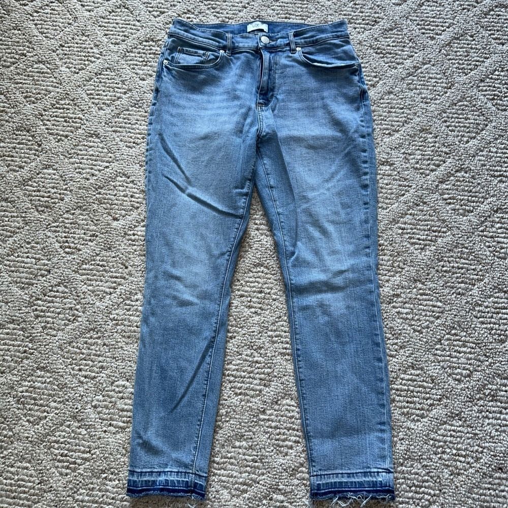 LOFT Outlet Women's Mid-Rise Skinny‎ Ankle Jeans Size 6 Light Wash EUC